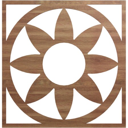 Ekena Millwork Blume Wood Fretwork Pierced Ceiling Medallion, Walnut, 28"OD x 9 3/4"ID x 1/4"T CMWP28X28X0250BLWA